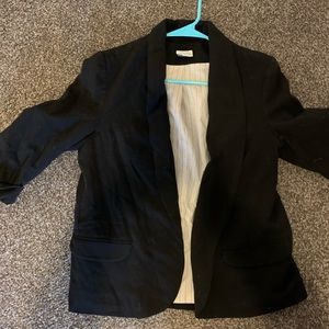 Cotton blazer black, urban outfitters